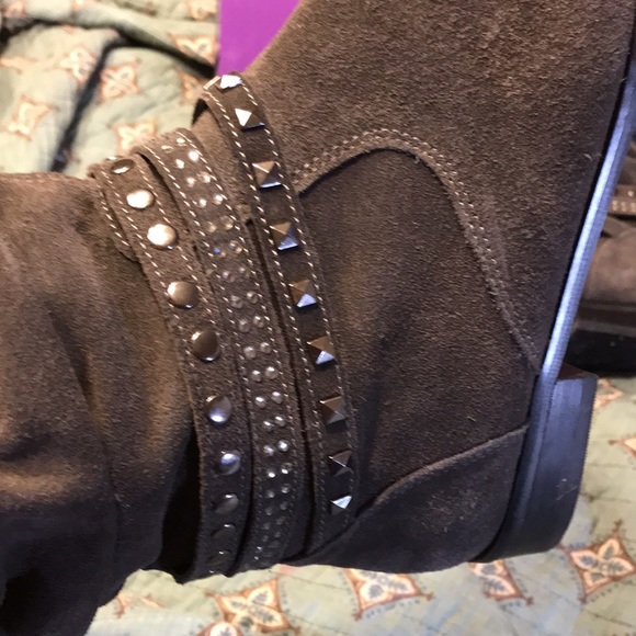 Twiggy LONDON Dark grey ankle booties size 8.5. - Picture 5 of 13